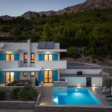 Villa Allegra With 32Msq Heated Pool, 300M Far From Sandy Beaches, Open Sea View Omiš Exterior foto