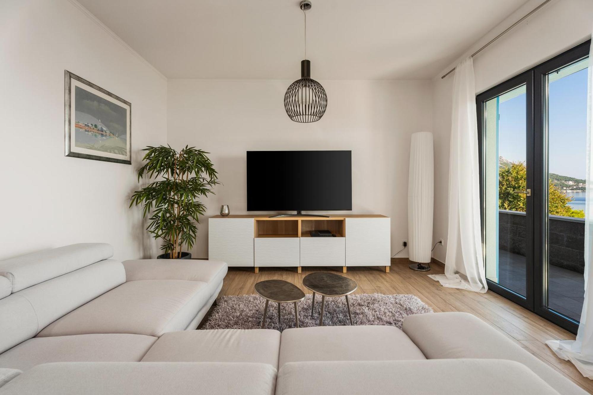 Villa Allegra With 32Msq Heated Pool, 300M Far From Sandy Beaches, Open Sea View Omiš Exterior foto